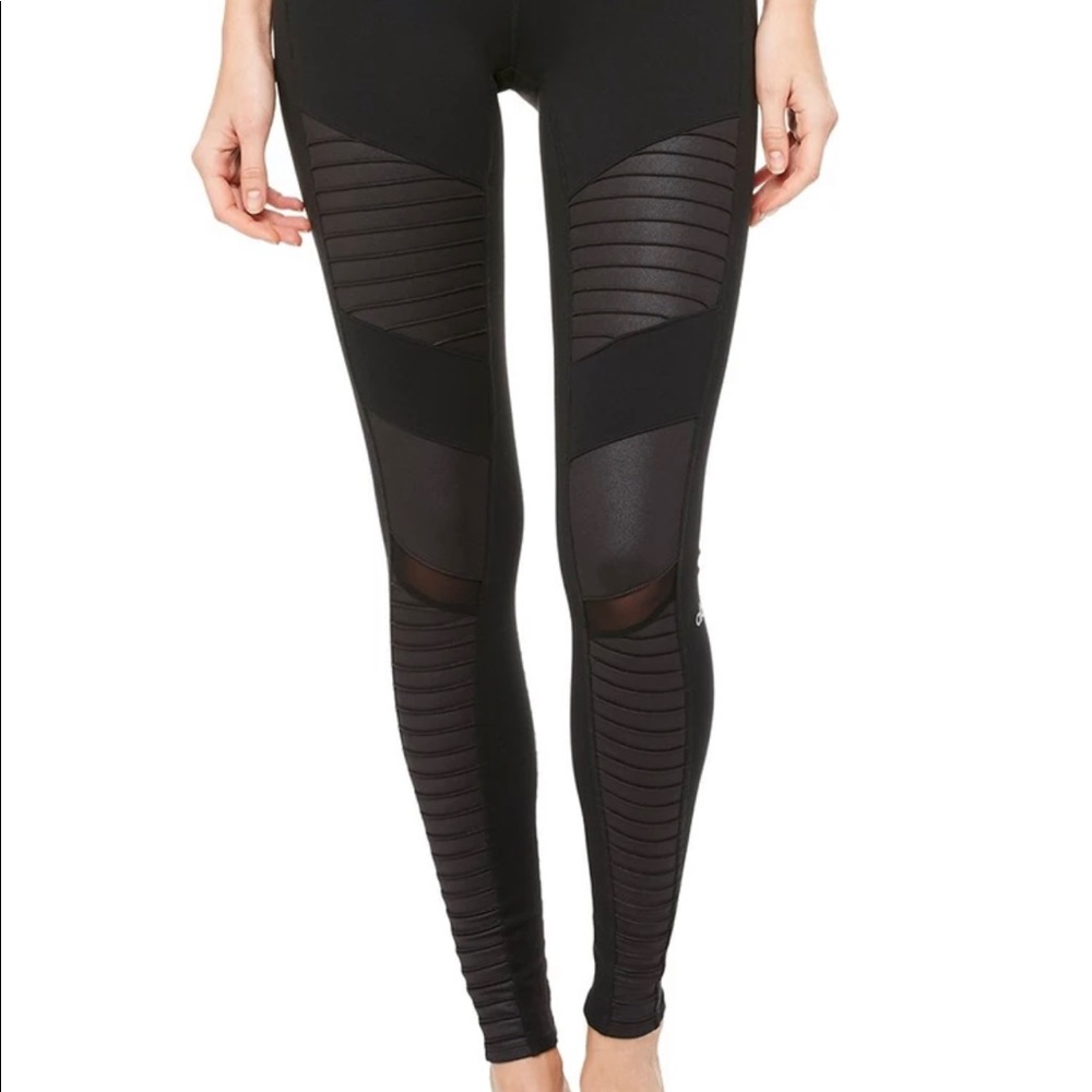Alo Black Moto Leggings